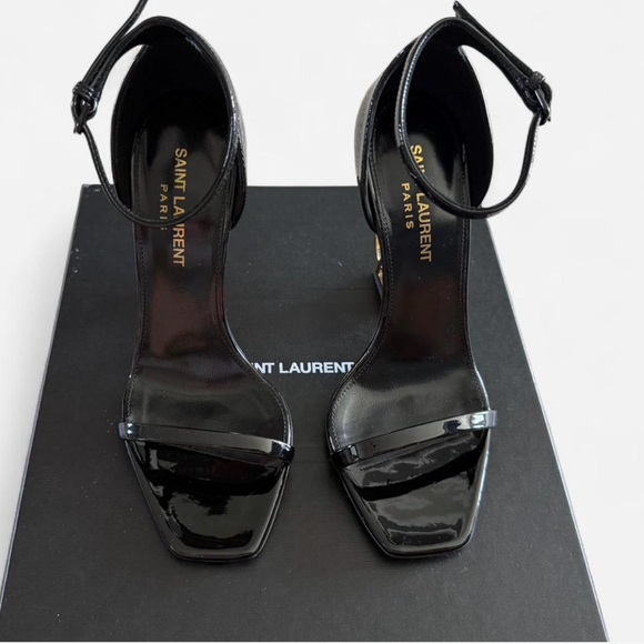 Saint Laurent Glossy Black Heels - Picture 1 of 7